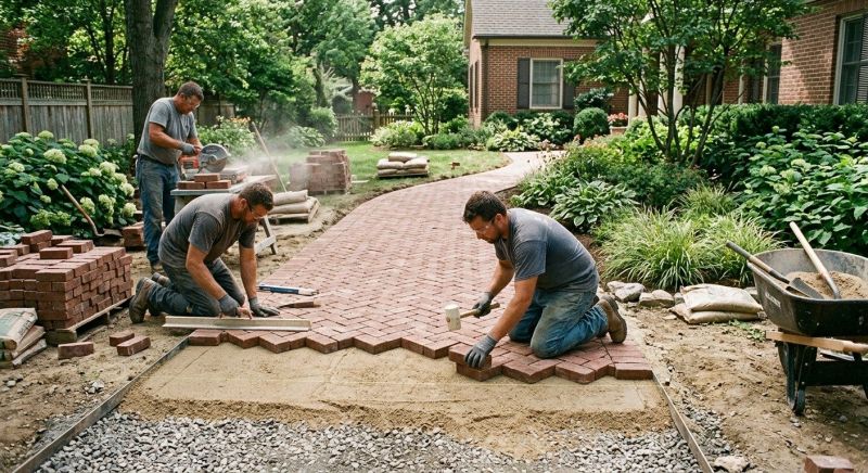 Brick Border Installation in Stamford, CT
