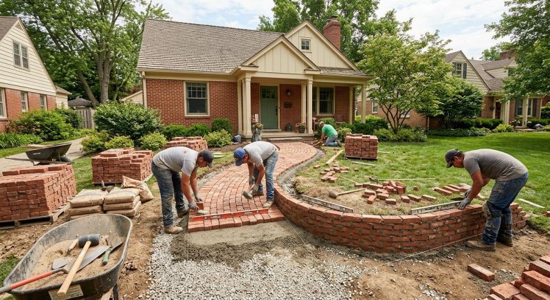 Brick Landscaping Installation in Fairfield County, CT