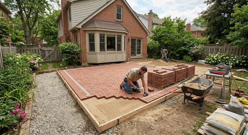 Brick Patio Installation in Boston, MA
