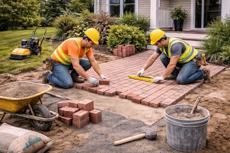 Brick Paving Installation in Fairfield County, CT
