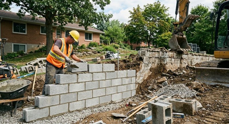 Masonry Wall Installation in Norwalk, CT